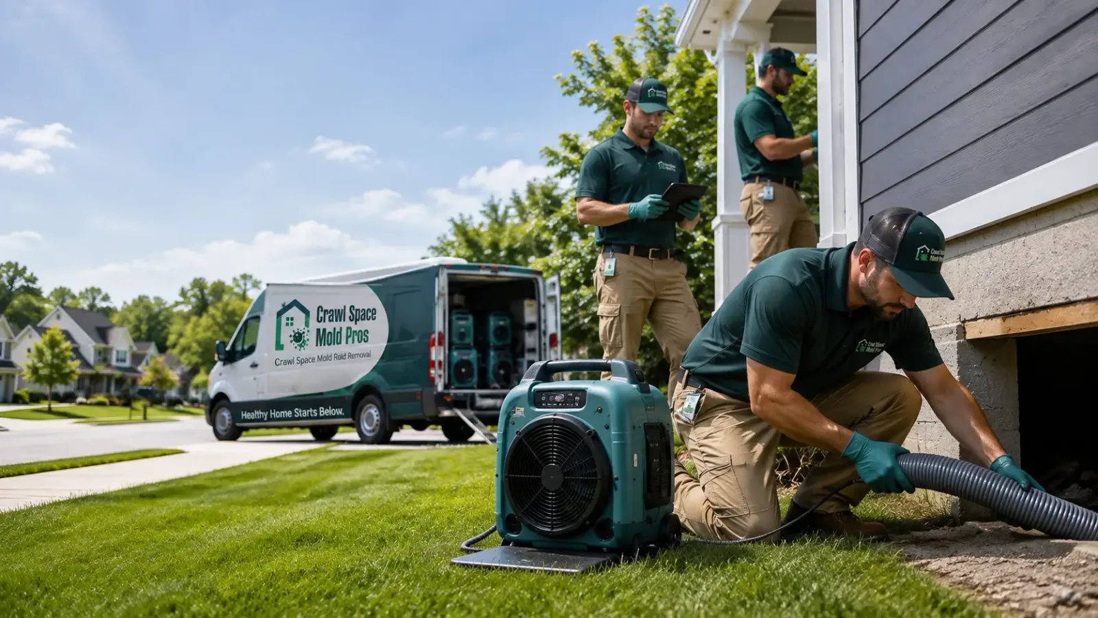 Crawl Space Mold Removal in Mylo, ND